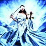 Six Questions to Ask Before Hiring a Lawyer blindfolded woman in long lady justice white robes with sword and scales