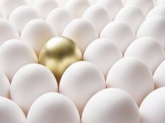How to Cultivate Brand Disciples gold painted egg in middle of white eggs