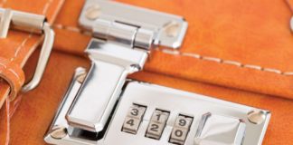 Advanced Storage Solutions Keep Medicine Safe orange suitcase lock with combination 420