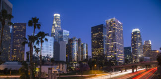 A Chance to Be Heard: Los Angeles Marijuana Laws Meetings Announced LA City Skyline over the freeway