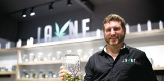 Dispensing With Budtender Aaron Heisler of JAYNE in Portland, Oregon Tip Jar Jayne IMG 5500 cc web