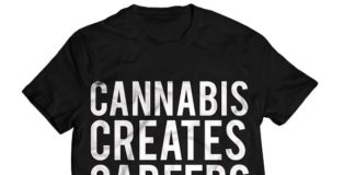 The Budtender Society Cannabis Careers T-shirt Cannabis Created Careers Tshirt clip web e1511984765525
