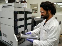 The Trouble With Marijuana Testing Loading sample tray for pesticide analysis 2 Steep Hill Lab mgretailer web