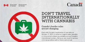 Canadian PSA Reminds Travelers Not to Enter the Country with Cannabis