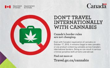 Canadian PSA Reminds Travelers Not to Enter the Country with Cannabis