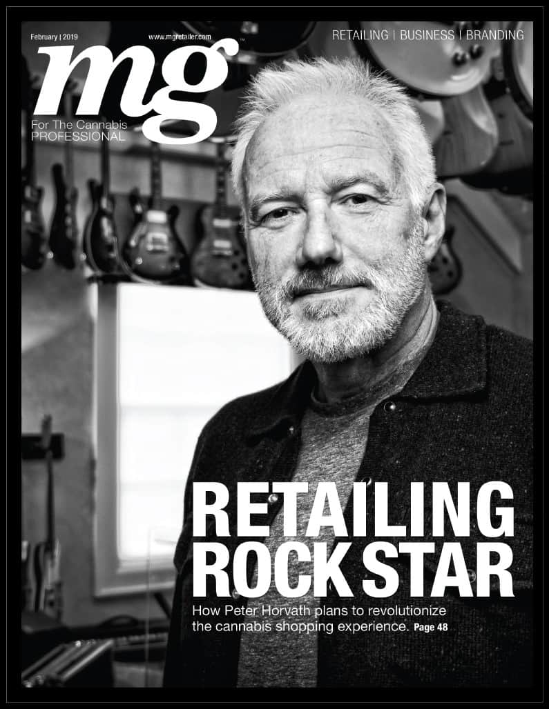 February mg Magazine Cover featuring Green Growth Brands CEO Peter Horvath