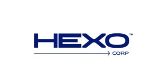 HEXO Corp Repositions Up Cannabis Brand and Launches Brand Differentiator white background hexo logo in dark blue