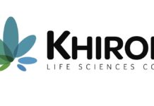 KHIRON LIFE SCIENCES ANNOUNCES NEW CFO white background khiron life sciences in black letters next to a blue and green cannabis leaf