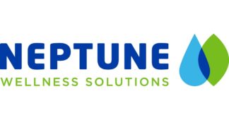 Philip Sanford Joins Neptune Wellness Board of Directors as Audit Chair Neptune Wellness Solutions logo white background neptune in large blue text wellness solutions in green in smaller text with a green and blue pair of tear drops to the right of the text