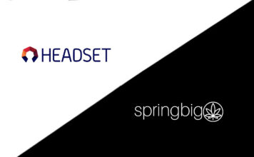 Headset springbig partnership integration cannabis data mg Magazine mgretailer