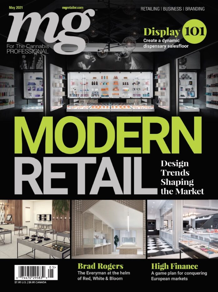mg magazine may 2021 cover, business modern retail design trends