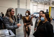 Photo Gallery: GreenBroz Facility Tour at MJBizCon 2021 GreenBroz founder Cullen Raichart explains equipment during tour MJBizCon 2021 Mike Rosati photo mg Magazine