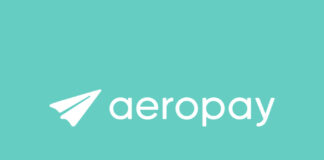 AeroPay and Jane Technologies Partner for Online Payments Nationwide aeropay logo white text on turqoise background with a small white paper airplane to the left of the text