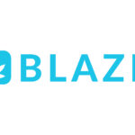 U.S. CannaTech Company BLAZE® Acquires Canadian POS Software Company Greenline blaze logo white background light blue text reading Blaze to the right of a blue cannabis leaf