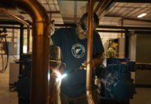 G&D Chillers Transformed Extraction with Brewing Technology G&D Chillers technician fabricates a piece of equipment. Photo: G&D Chillers