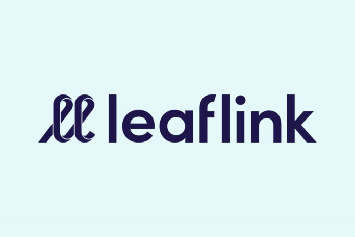 leaflink logo light blue background two lowercase cursive ls to the left of the word leaflink in lowercase sans serif purple font