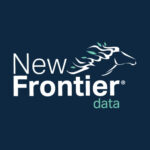 New Frontier Data and Treez Partner to Empower Cannabis Retailers in a Hyper-Growth Market new frontier data logo navy blue background new frontier in white font data in green font and the head of a horse with its mane blowing in the wind