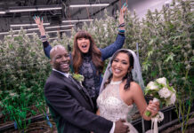 Ahead of Trending Wedding Dates, Planet 13 Offers ‘Weed Weddings’ Las-Vegas-Cannabis-Weddings-marries-couple-at-grow-house photo-credit Anneli-Adolfsson-2