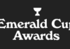 JUDGES APPLICATION IS NOW OPEN FOR 2023 EMERALD CUP COMPETITION AS COMMUNITY CELEBRATES THE HARVEST OF CANNABIS Emerald Cup Awards in white text with black background a white trophy is depicted above the text