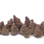 Cannabis Strains: March Arrives like a Leprechaun half-ounce of marijuana flower on a white background