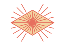 Finding a Greater Balance With Minerva Products’ Truly Microdosed Vegan Cannabis Edibles Minerva Logo white background orange capital serif letters spelling minerva beneath an orange diamond with a geometric sunburst in the center