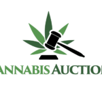 California Cannabis Distribution Company Launches Wholesale Cannabis Auction Platform — CannabisAuctions.com cannabis auctions logo with green cannabis leaf and gavel