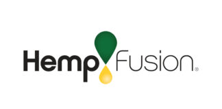 HempFusion Subsidiary Sagely Naturals Launches Into 3,700 Stores at Top US Retailer hempfusion logo white background hemp in bold black letters followed by a green and yellow tear drop then the word fusion in a thin black font
