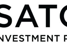 SATORI INVESTMENT PARTNERS FUNDS REBEL SPIRIT, TOP-SELLING OREGON-BASED CANNABIS BRAND satori logo white background black writing reading Satori Investment partners adjacent to a geometric green leaf