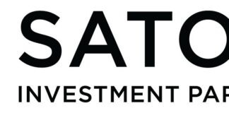 SATORI INVESTMENT PARTNERS FUNDS REBEL SPIRIT, TOP-SELLING OREGON-BASED CANNABIS BRAND satori logo white background black writing reading Satori Investment partners adjacent to a geometric green leaf