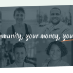 Your Choice Colorado Springs delivers nearly 100,000 signatures to the City Clerk to Secure Position on November Ballot for Legalized Adult Recreational Cannabis Sales an advertisement for your choice colorado springs featuring a black and white photo collage of community member portraits with the words your community your money your choice written in lower case italicized white letters and your choice is underlined in orange