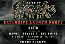 Black Market Group Taps Hip Hop Artist Rakim to Host Epic Launch Party “Smoke in the City” in NYC on 4/20 Smoke in the City Launch Party Flyer