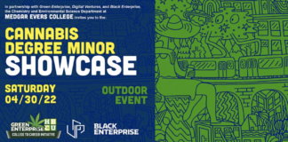 Medgar Evers College Chemistry and Environmental Sciences Department to Host Outdoor Showcase for Groundbreaking Cannabis Degree Minor Program Medgar Evers College Cannabis Degree Showcase flyer