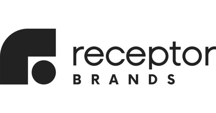 Receptor Brands Logo white background black letters