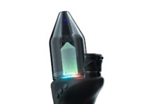 Focus V Releases the CARTA 2 Smart Rig focus v carta 2 smart rig product photo rig is black with a glowing blue center and pink ring on the base of the rig