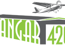 Hangar 420 Teams Up with Greenleaf Compassion Center to Launch Cannabis Infused Coffee Syrup hangar 420 logo with green text and a gray air plane taking off a tarmac