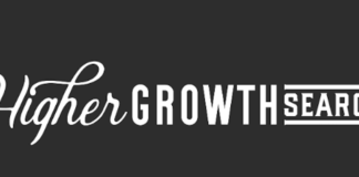 Higher Growth Search Releases 2022 Salary Guide for the Cannabis Industry higher growth search logo black background white letters higher in cursive growth in capital sans serif and search in smaller capital letters with a line above and below the word