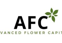 AFC Foundation Announces Charitable Donations to Three Non-Profit Organizations Advanced Flower Capital Logo white background black and green text and a green leaf