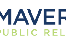 Maverick Public Relations Founder Shawna Seldon McGregor Honored as a Top Woman Leader in the Cannabis Industry Maverick Public Relations logo white background maverick in navy blue public relations in lime green
