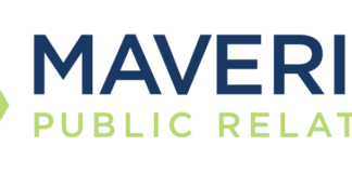 Maverick Public Relations Founder Shawna Seldon McGregor Honored as a Top Woman Leader in the Cannabis Industry Maverick Public Relations logo white background maverick in navy blue public relations in lime green
