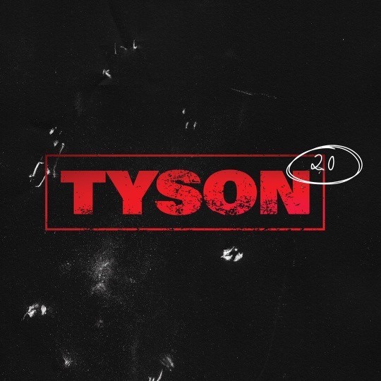 black background red tyson two point o in center
