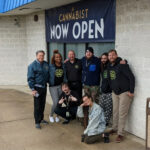 Nationwide Surge in Labor Activity Continues as Two More New Jersey Cannabis Locations Vote to Unionize with UFCW Local 360 Dispensary workers at The Cannabist in Deptford, NJ celebrate their historic victory in being the first cannabis workers in New Jersey to win an election to unionize they are gathered in a group in front of the Cannabist doors