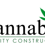 Cannabis Facility Construction Expands into West Virginia with Design-Build Projects for Harvest Care Medical cannabis facility construction logo white background cannabis in large black text dominating the space and a green cannabis leaf in the place of the dot above the i in cannabis below the word cannabis is smaller green text reading facility construction
