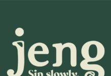CBD Cocktail Company Jeng Adds Dylan Hundley as Strategic Advisor jeng logo green background and cream text reading jeng sip slowly