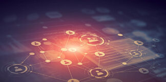 4 Ways Brands Can Dominate Social Media in 2022 Modern connection technologies background . Mixed media