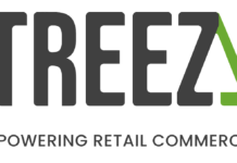 Treez Announces Entry Into Illinois with Cloud 9 Cannabis Dispensary and Integration with BioTrack treez logo white background black text reading treez in capital letters powering retail cannabis is print below in smaller capital black font