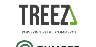 Treez Rolls Out Integration of its Cannabis Cloud Commerce Platform with Tymber’s Industry-Leading e-commerce Platform treez and tymber logos on white background