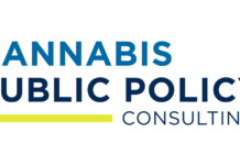 Cannabis Public Policy Consulting Launches Regulatory Determinants of Cannabis Outcomes Survey white background blue text reading cannabis public policy consulting