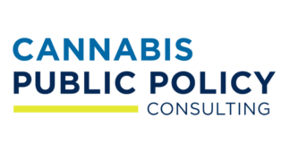 Cannabis Public Policy Consulting Launches Regulatory Determinants of Cannabis Outcomes Survey white background blue text reading cannabis public policy consulting