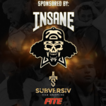 INSANE Brand Sponsors Brazilian Jiu-Jitsu Team for Subversiv 7 Tournament insane poster for subversiv 7 battle of the brands with black background and skull in center of poster