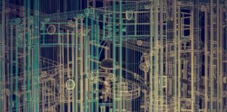 Keeping Up With Change: 4 Lessons for Original Equipment Manufacturers Abstract industrial, technology background. Tools outlines, engineering, factory